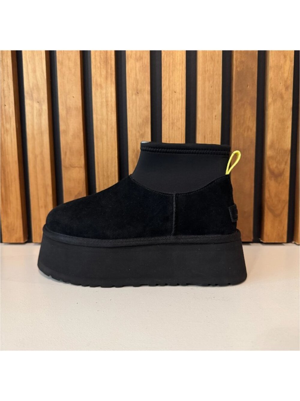 UGG Classic Mini Dipper Platform Ankle Boots 1168170 Black Womens 6